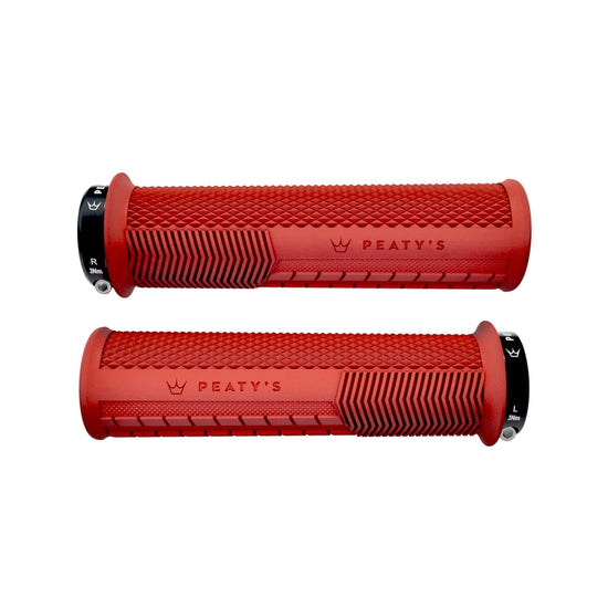 Peaty's Monarch Grips Knurl (Thick) - Red