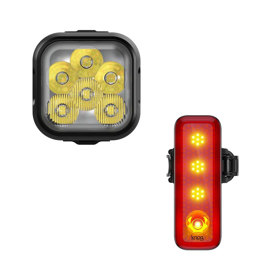 Blinder 1300 + R-150 Rear Bike Light Set - Black