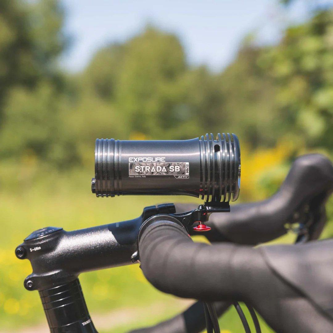 Strada Mk12 Super Bright Front Bike Light - Black