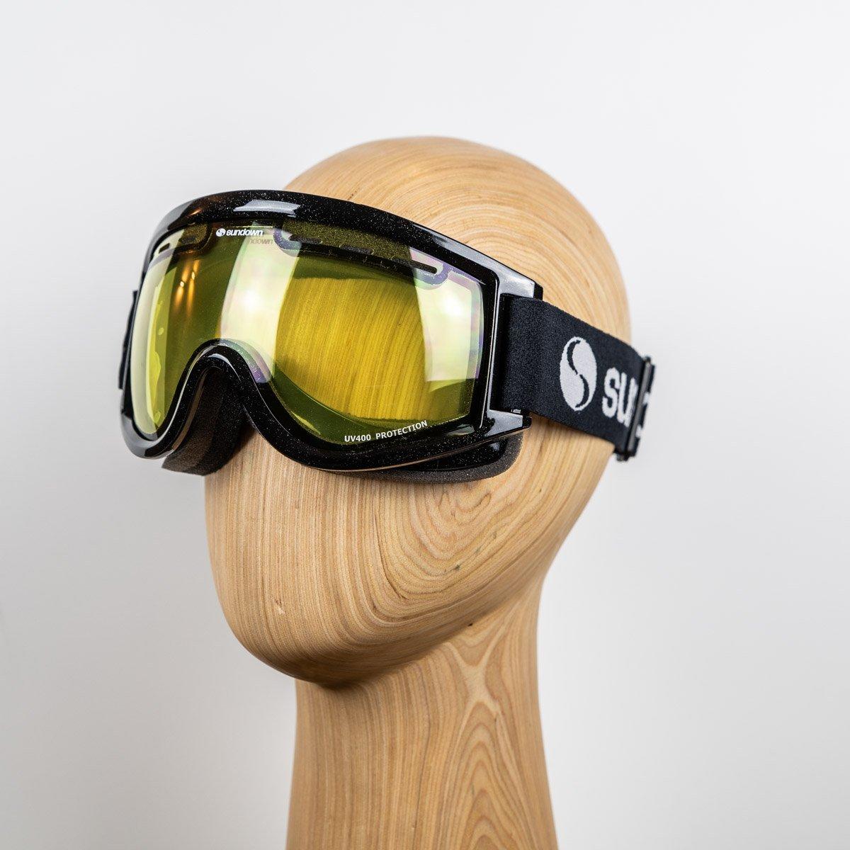 Hawk Ski Goggle - Black Frame/Yellow Lens