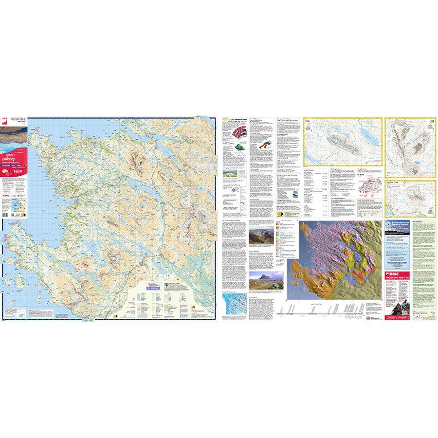 Assynt Coigach British Mountain Map