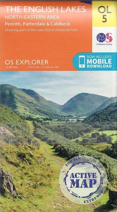 Explorer Active OL5 The English Lakes Map - NE Area