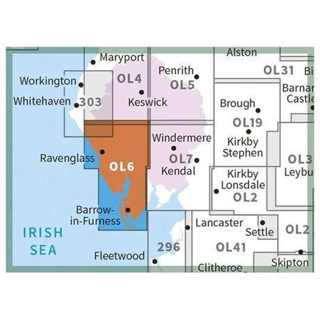 Explorer Active OL6 The English Lakes Map - SE Area