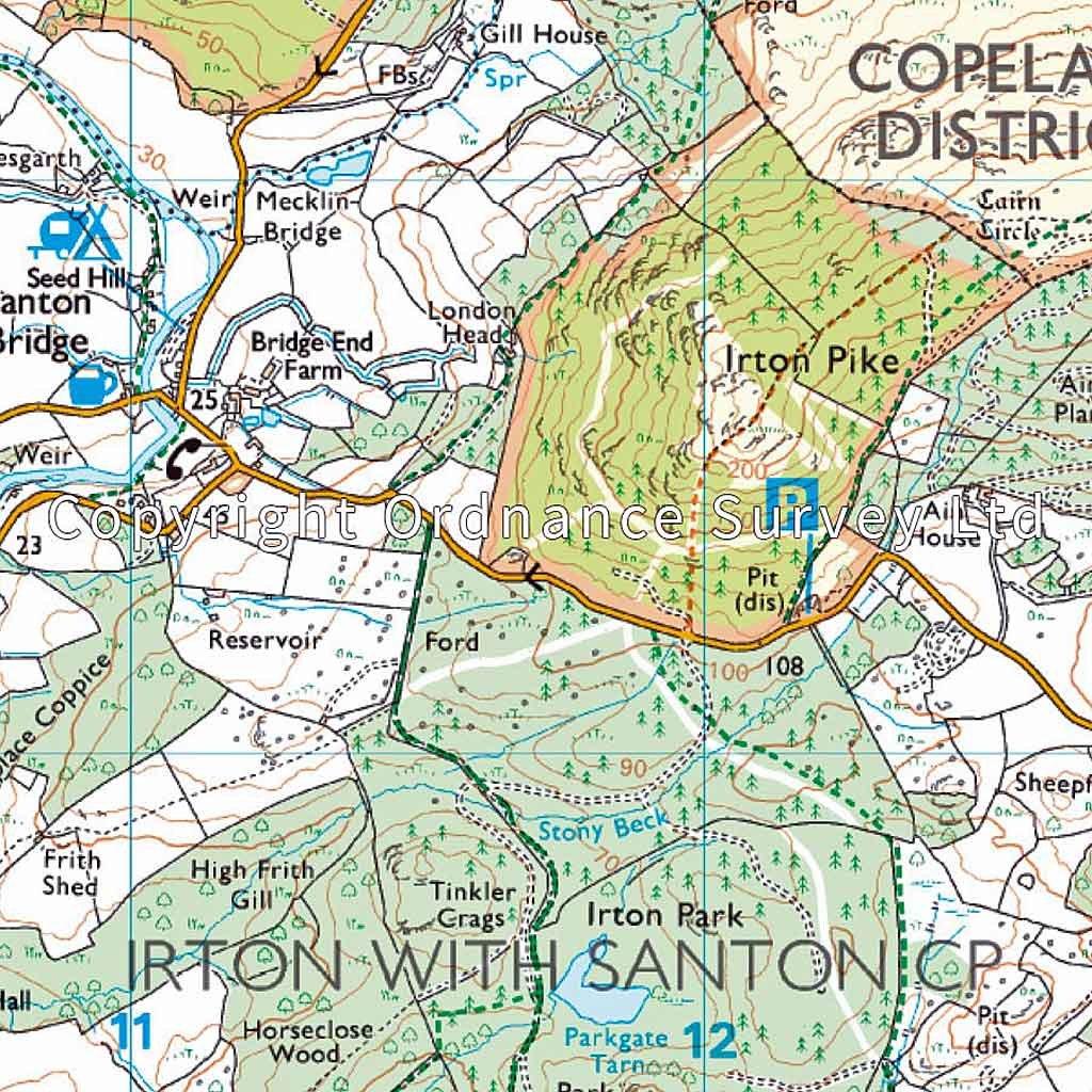 Explorer Active OL6 The English Lakes Map - SE Area