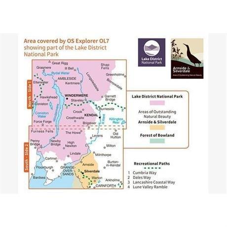 Explorer Active OL7 The English Lakes Map - SE Area