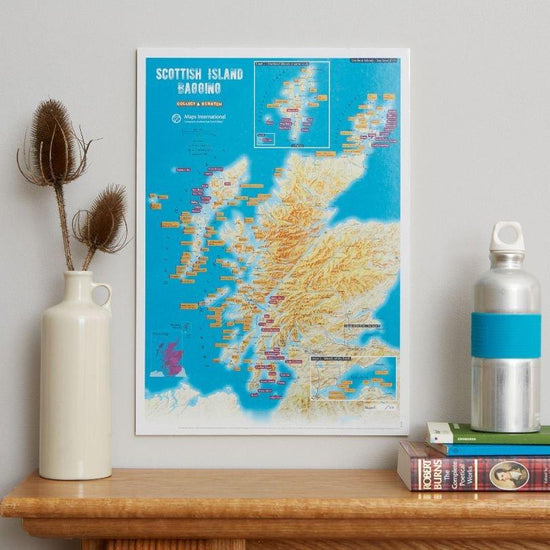 Scottish Island Scratch Map