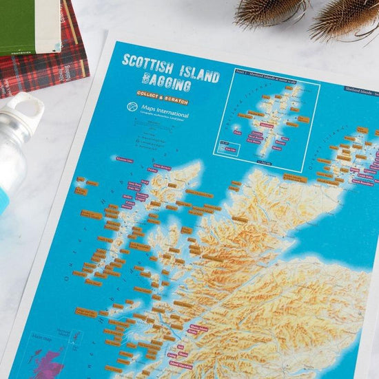 Scottish Island Scratch Map