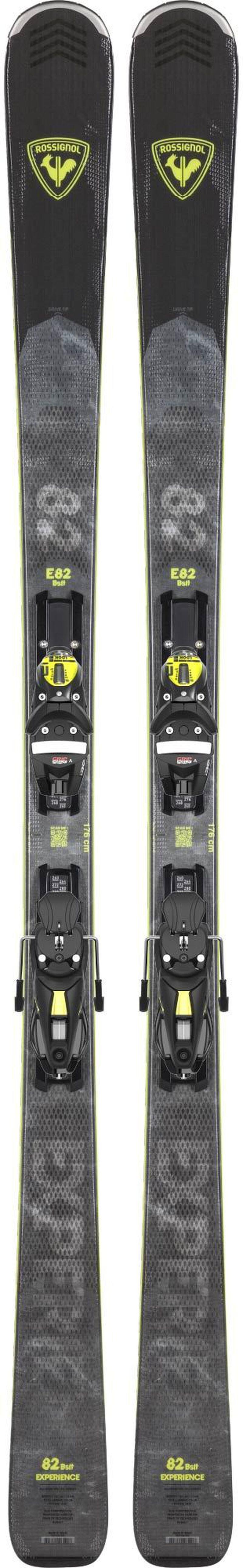 Men's Experience 82mm Basalt Piste Skis + NX12 Konect Ski Bindings - Black/Yellow