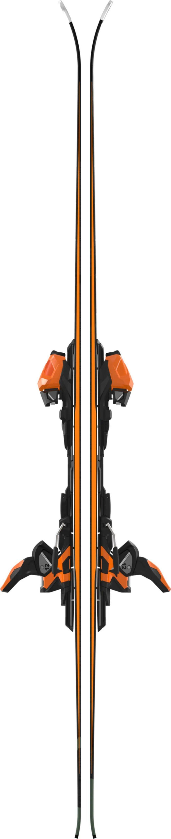 Men's Redster Q7 Revoshock C Skis + Mi 12 Binding - Black / Orange / Green