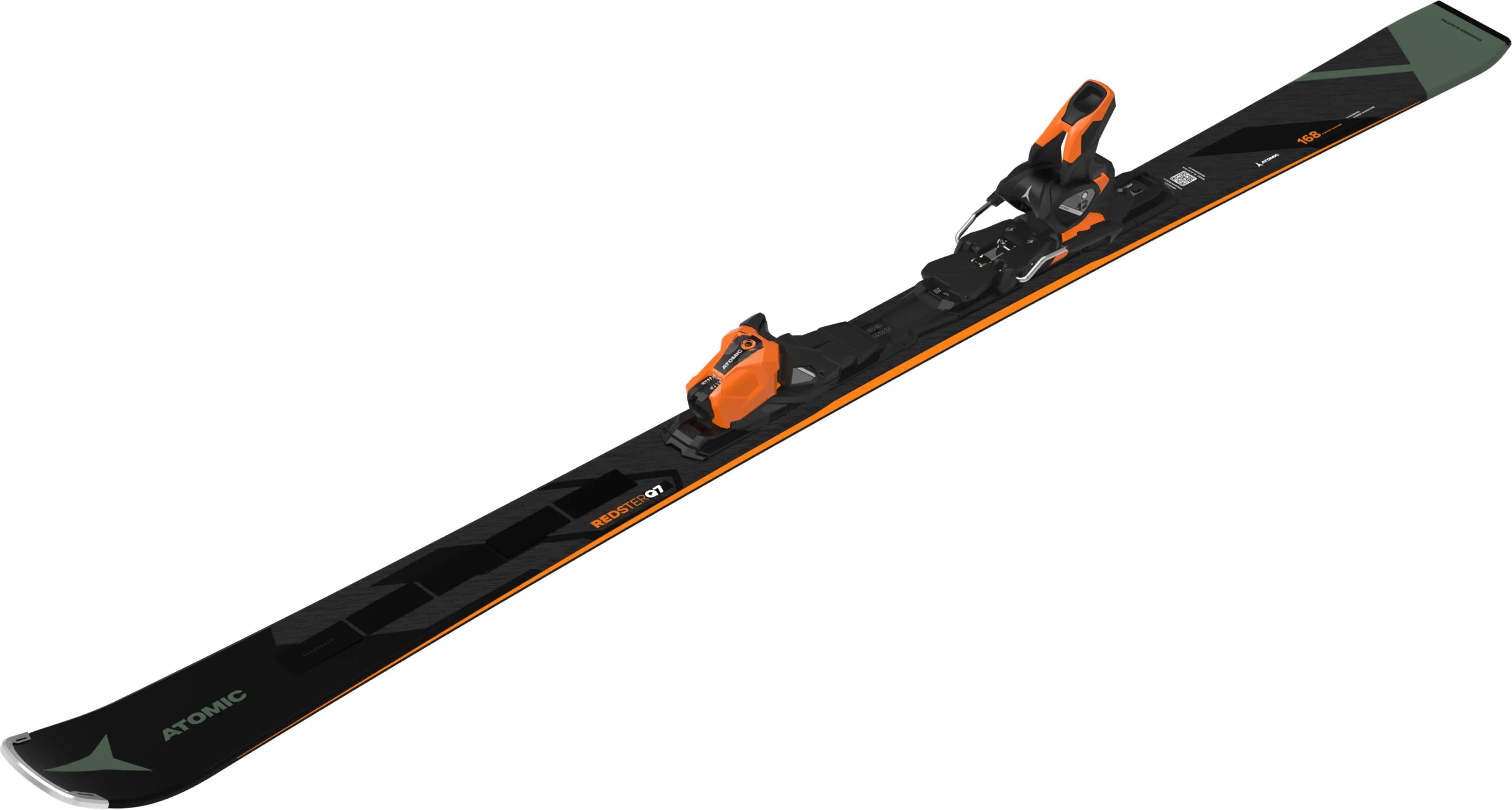 Men's Redster Q7 Revoshock C Skis + Mi 12 Binding - Black / Orange / Green