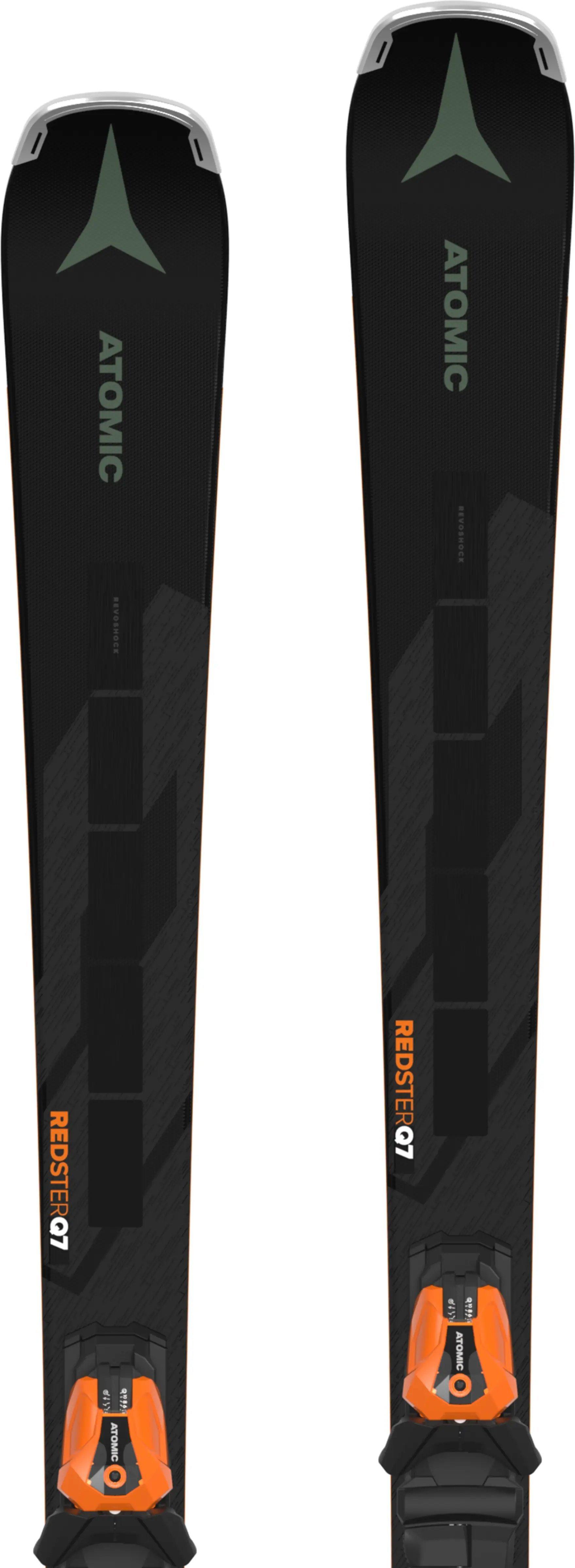 Men's Redster Q7 Revoshock C Skis + Mi 12 Binding - Black / Orange / Green