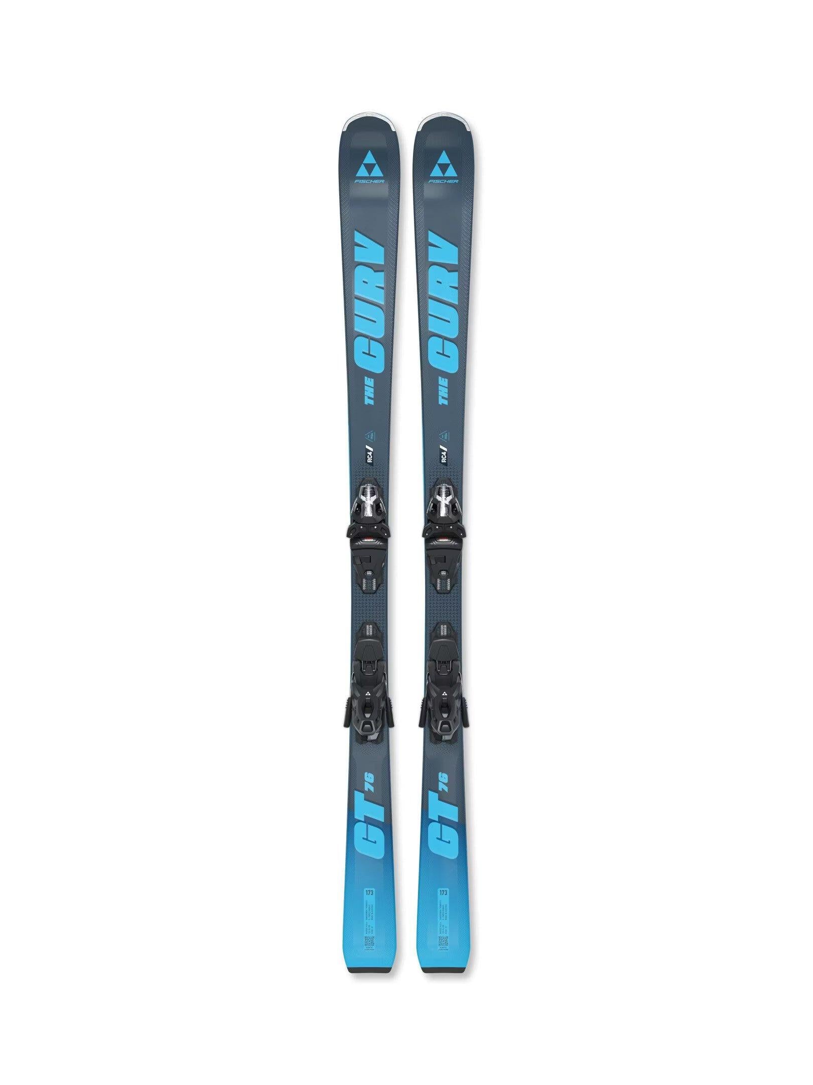 Fischer The Curv GT 76 Skis + RSW 10 GW Bindings - Blue | Tiso