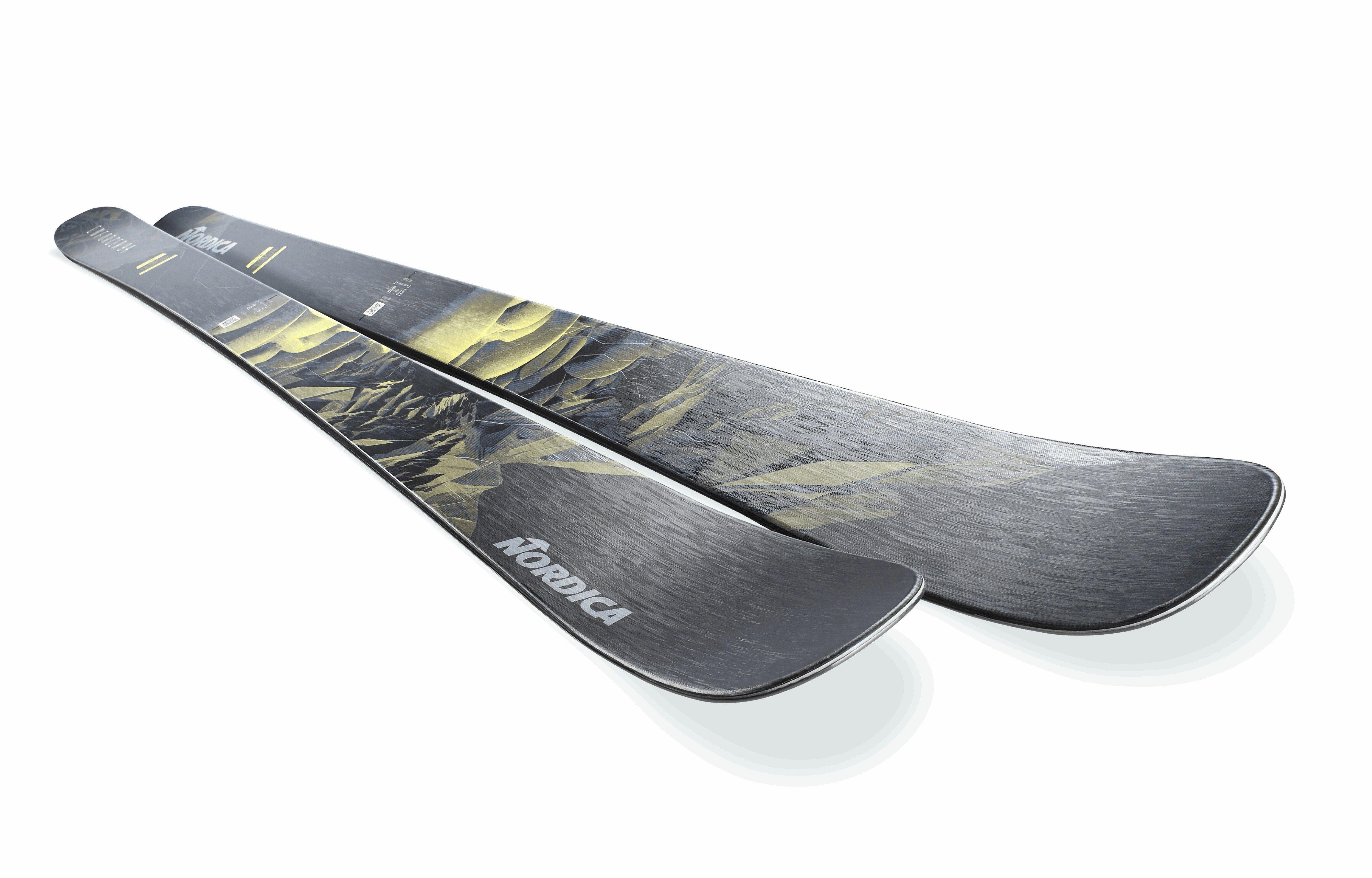 Men's Enforcer 94 Skis (Skis Only) - Black / Yellow