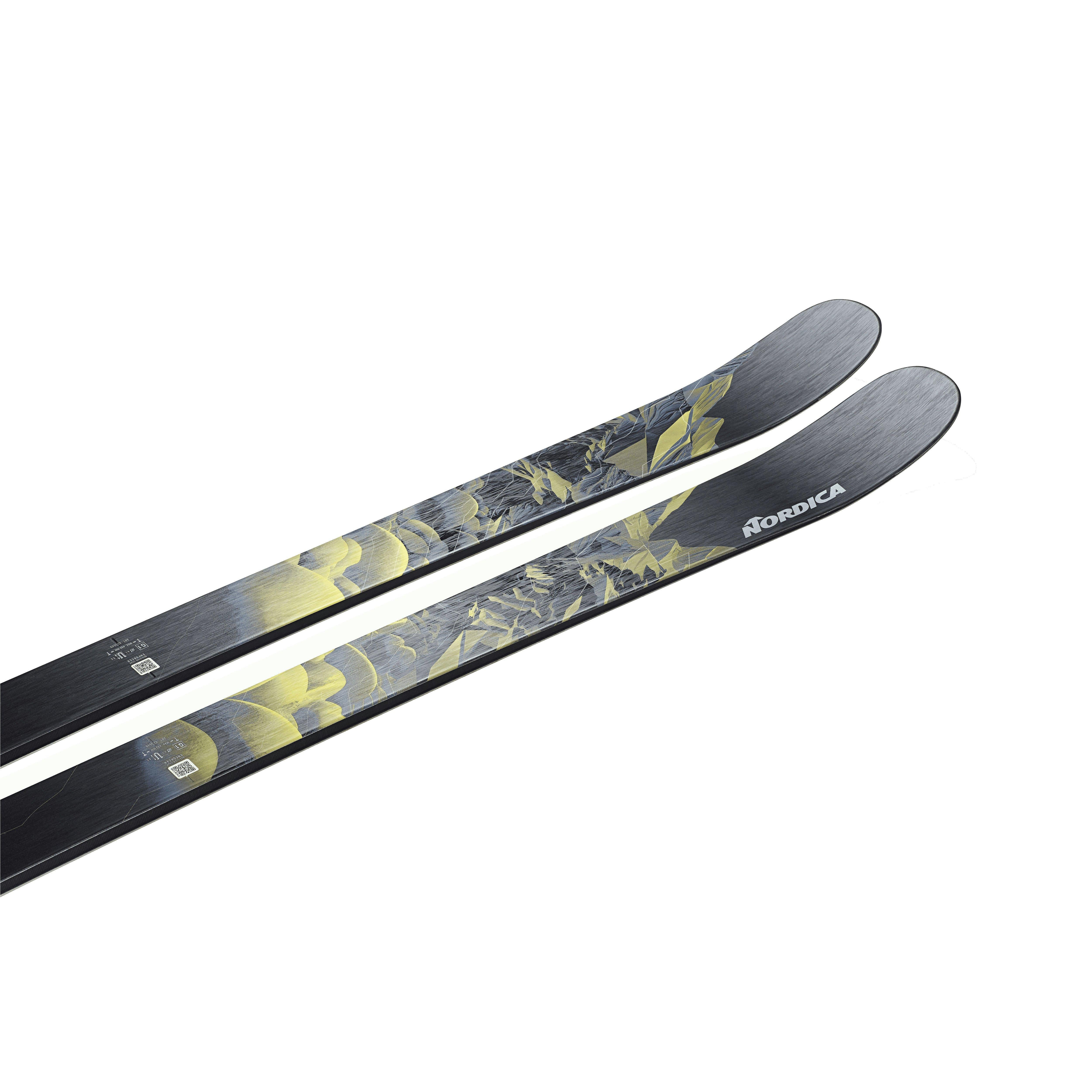 Men's Enforcer 94 Skis (Skis Only) - Black / Yellow