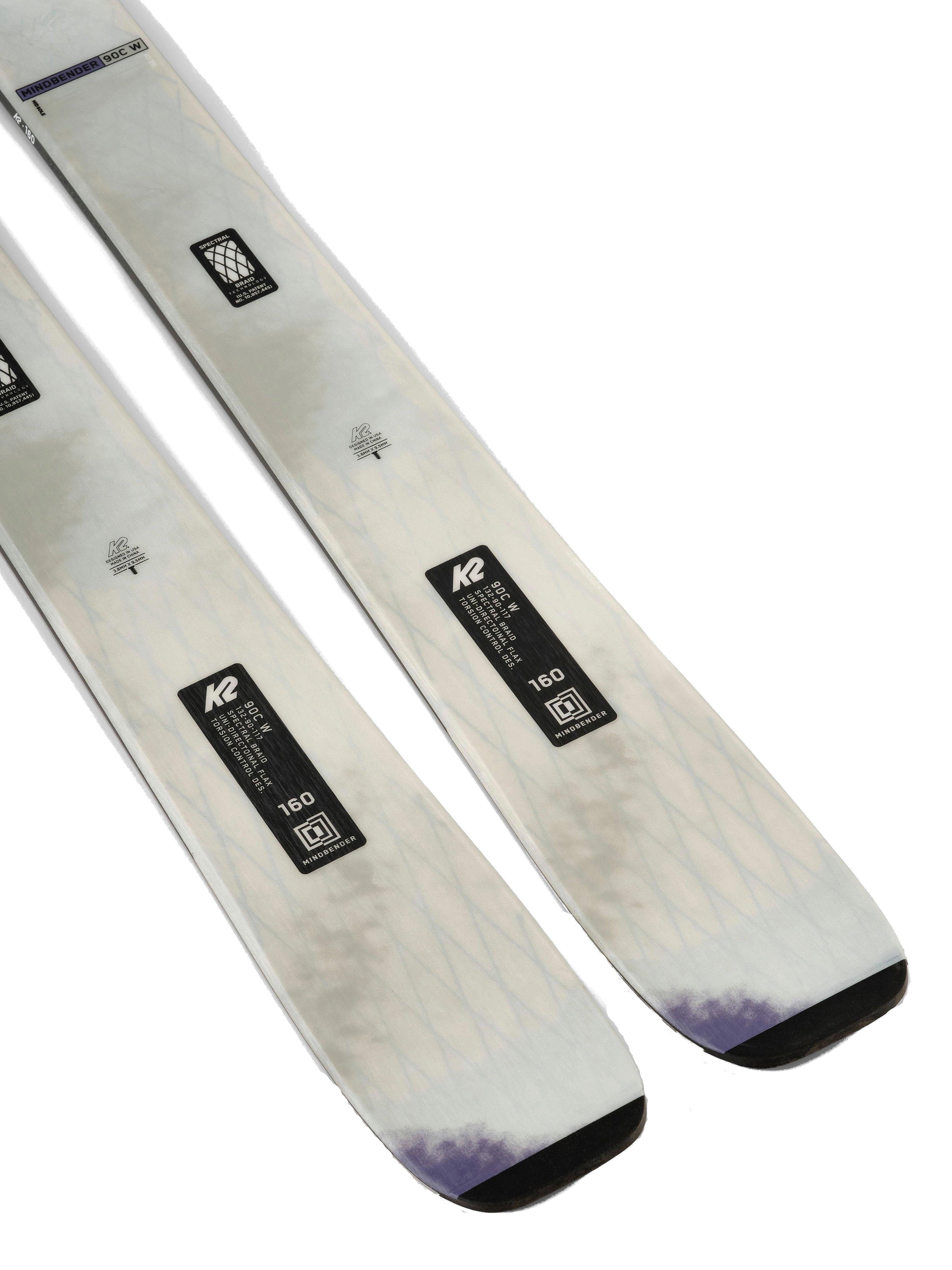 Women's Mindbender 90C Skis - Skis Only - White