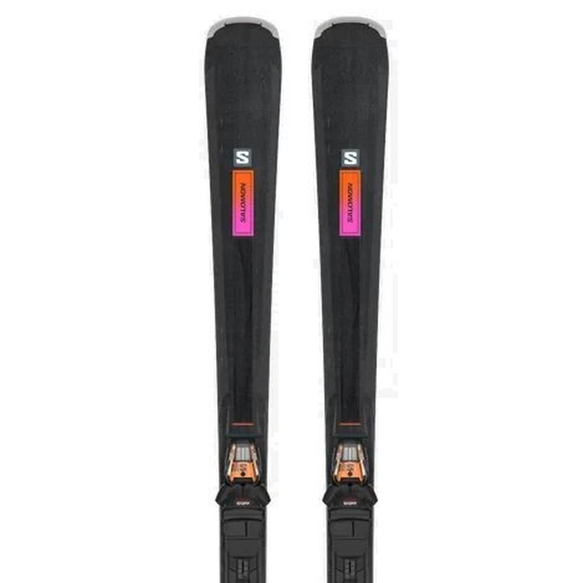 Women's S/Max N°10 XT Piste Skis + M10 GW L80 Bindings - Black/Orange/Pink