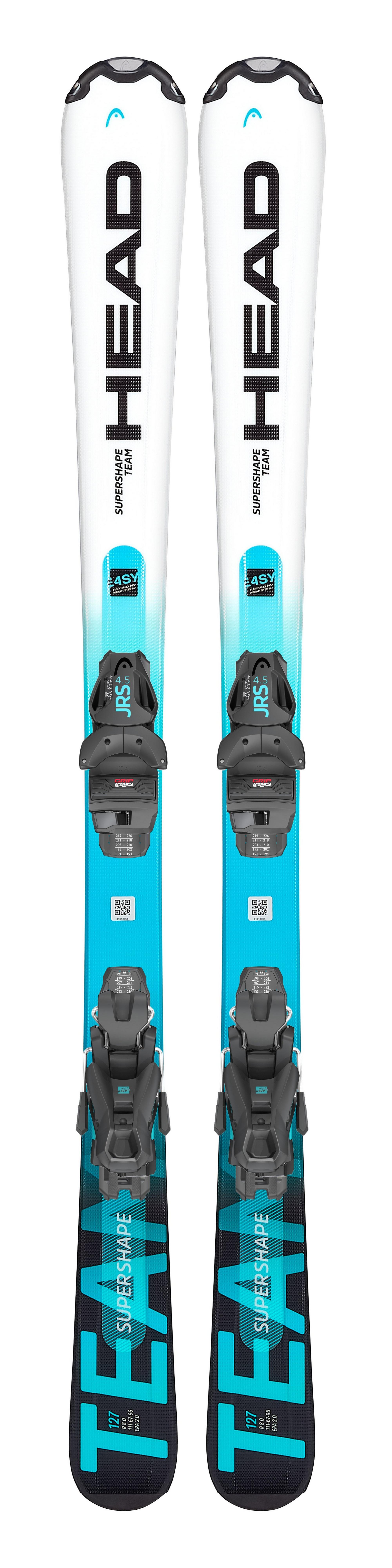 Kids' Supershape Team Easy Skis + SX4.5 GW CA Binders - White / Speed Blue