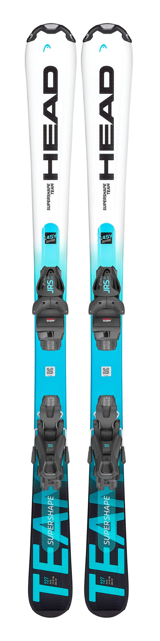 Kids' Supershape Team Easy Skis + SX4.5 GW CA Binders - White / Speed Blue