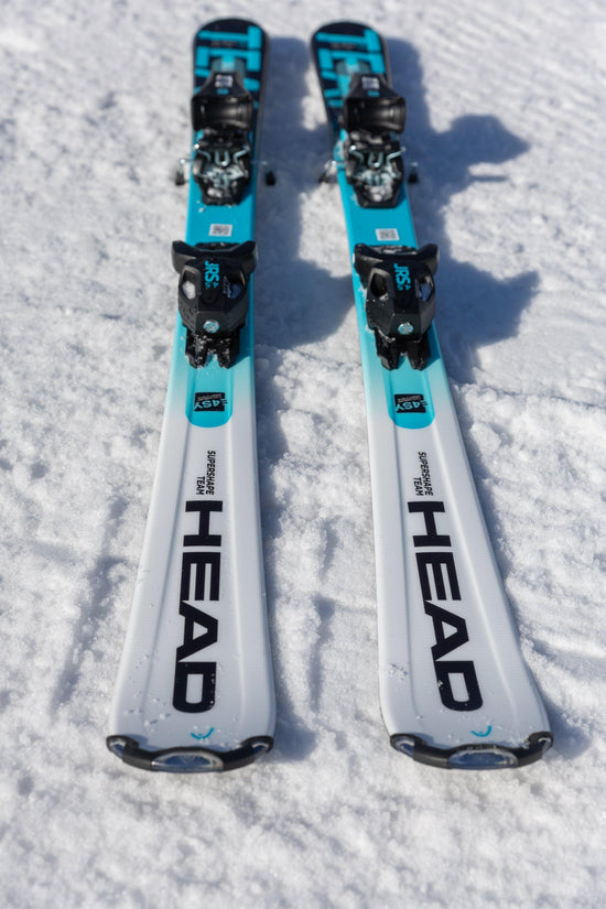 Kids' Supershape Team Easy Skis + SX4.5 GW CA Binders - White / Speed Blue