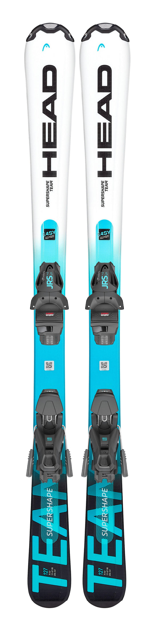 Kids' Supershape Team Easy Skis + SX7.5 GW CA Binders - White / Speed Blue
