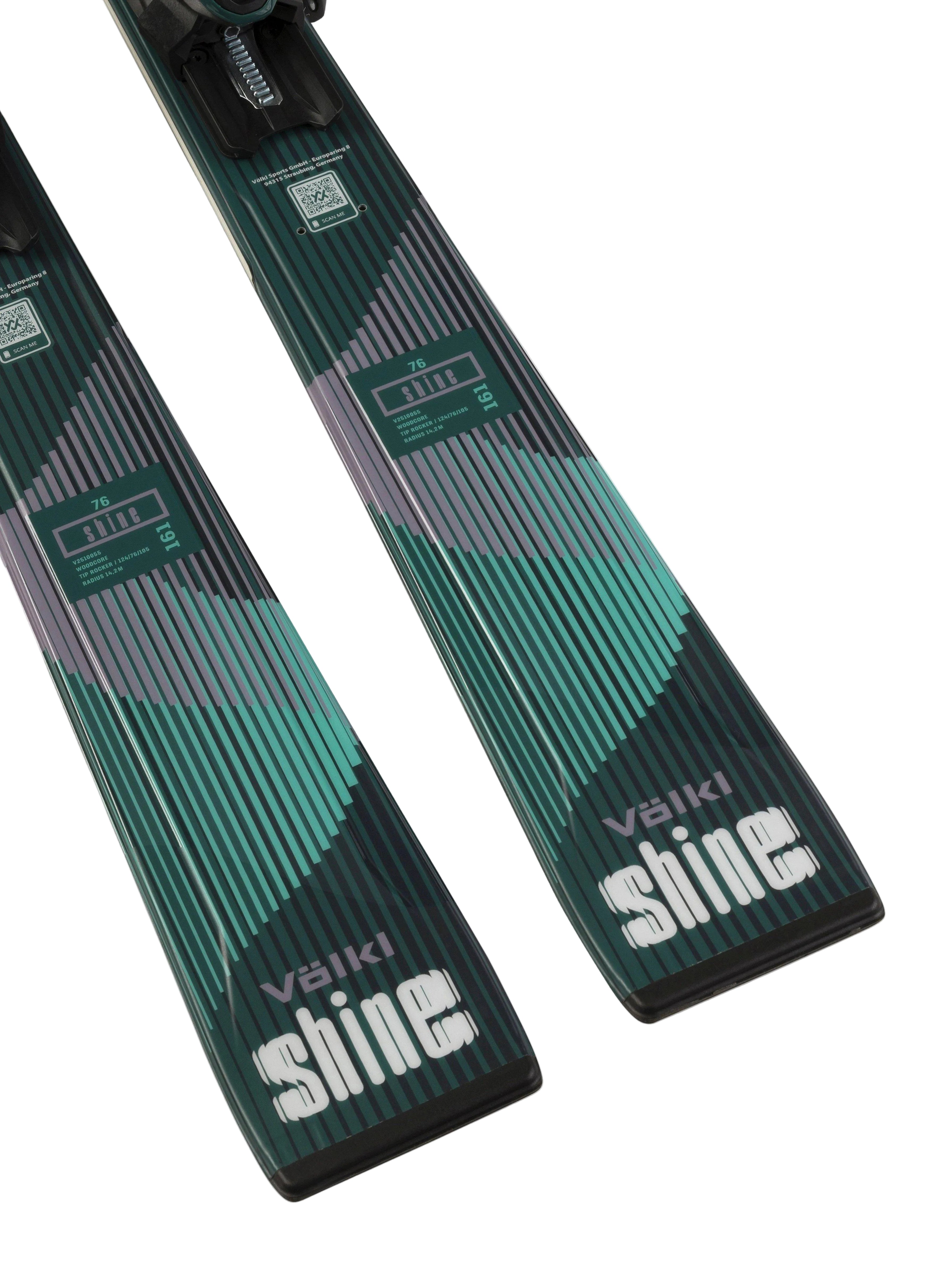 Women's Shine 76 with VMotion 10 Binding - Green / Black