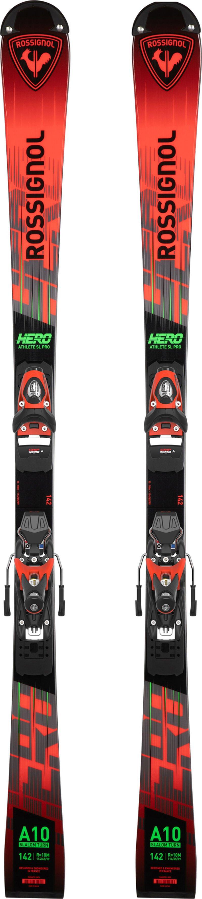 Kids' Hero Athlete SL Pro Skis + SPX11 - Red