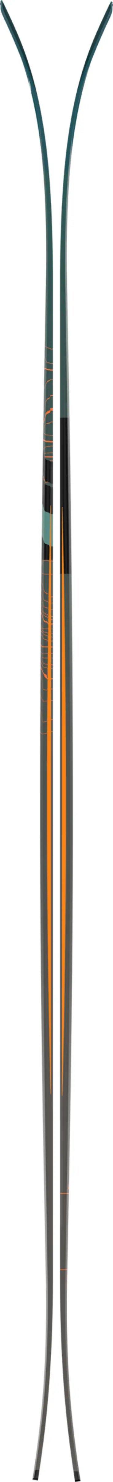 Men's Backland Backcountry Touring Skis 95mm + Climbing Skins - Petrol/Gray/Orange