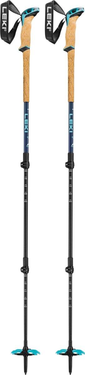 Bernina Lite 3 Adjustable Ski Touring Poles - Denim Blue