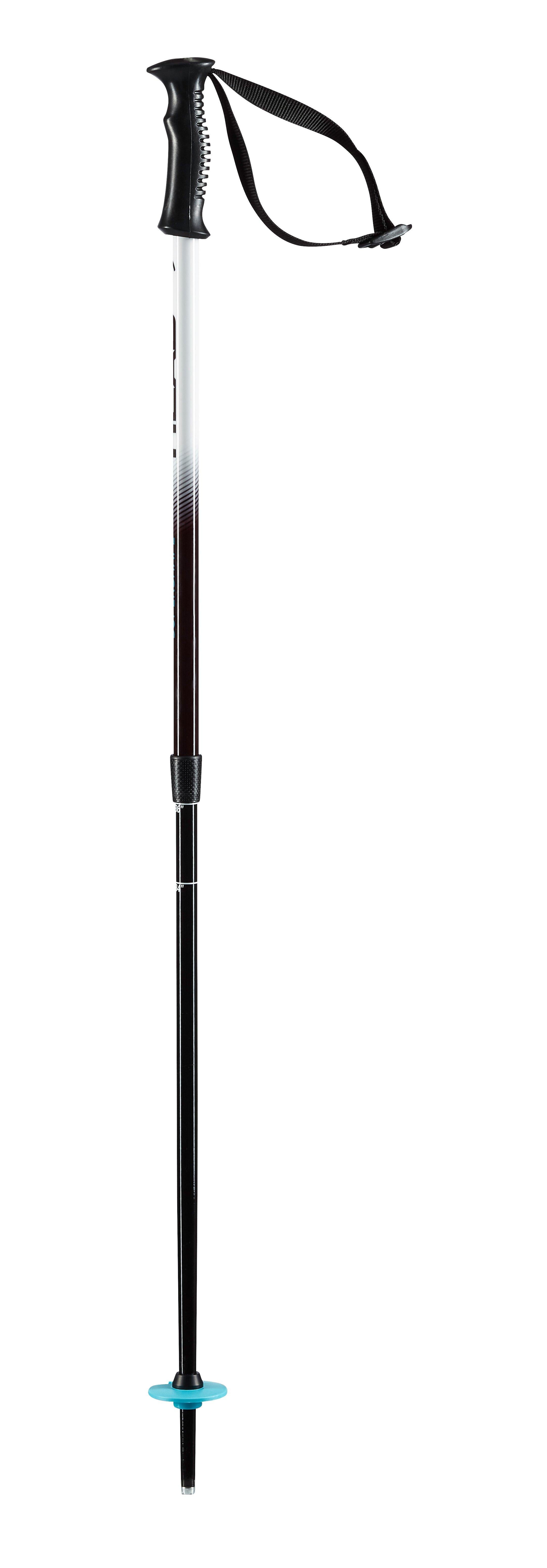 Kids' Supershape Team Adjustable Ski Poles - Black / White