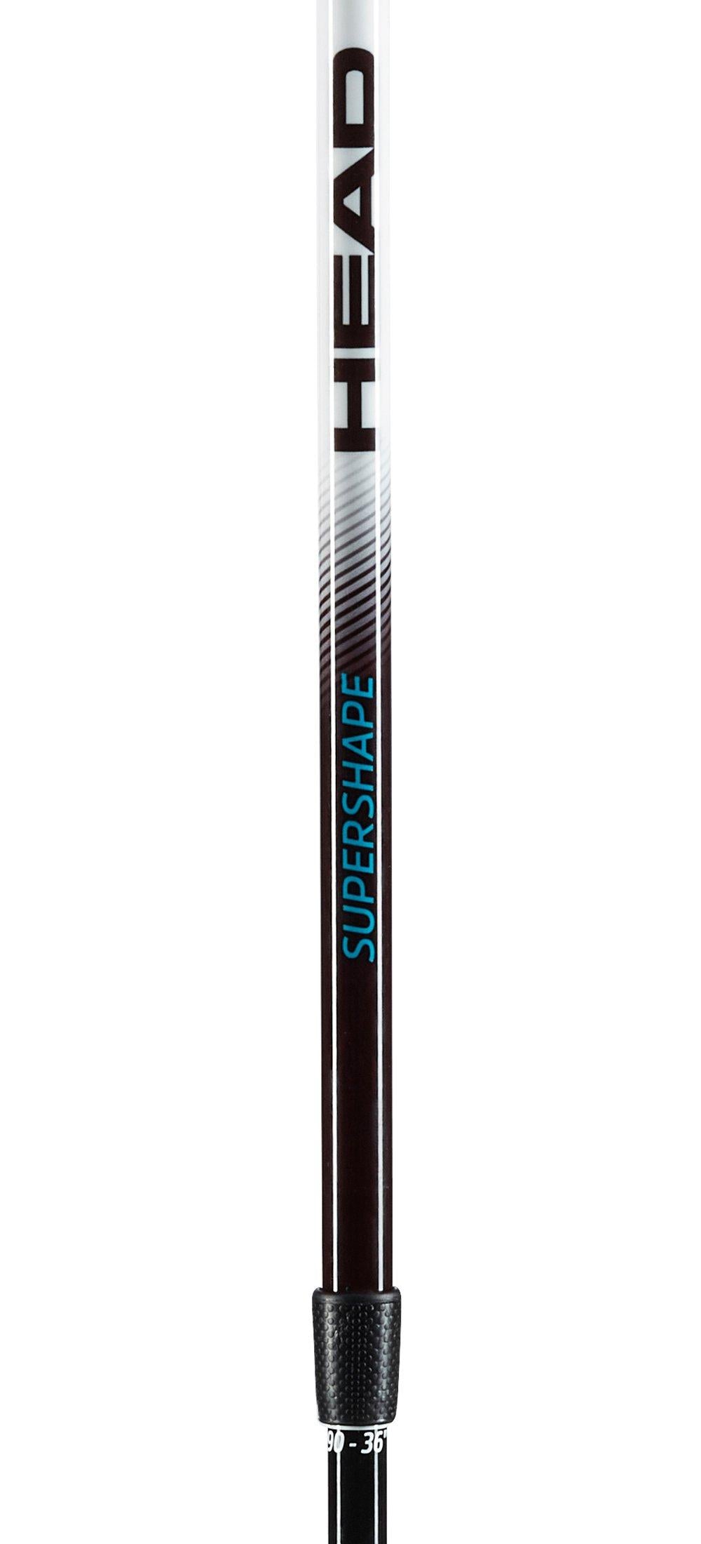 Kids' Supershape Team Adjustable Ski Poles - Black / White