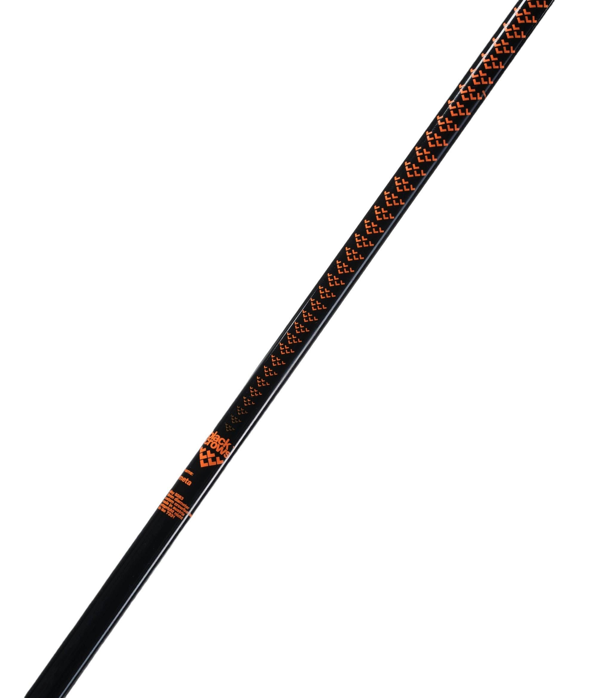 Meta Ski Poles - Black/Orange