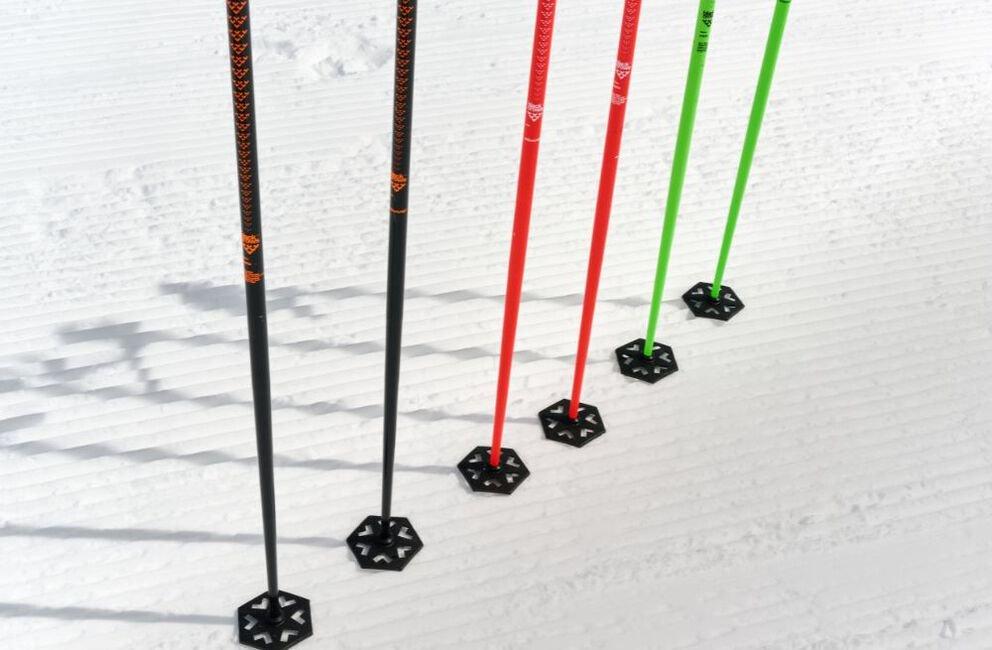 Meta Ski Poles - Black/Orange