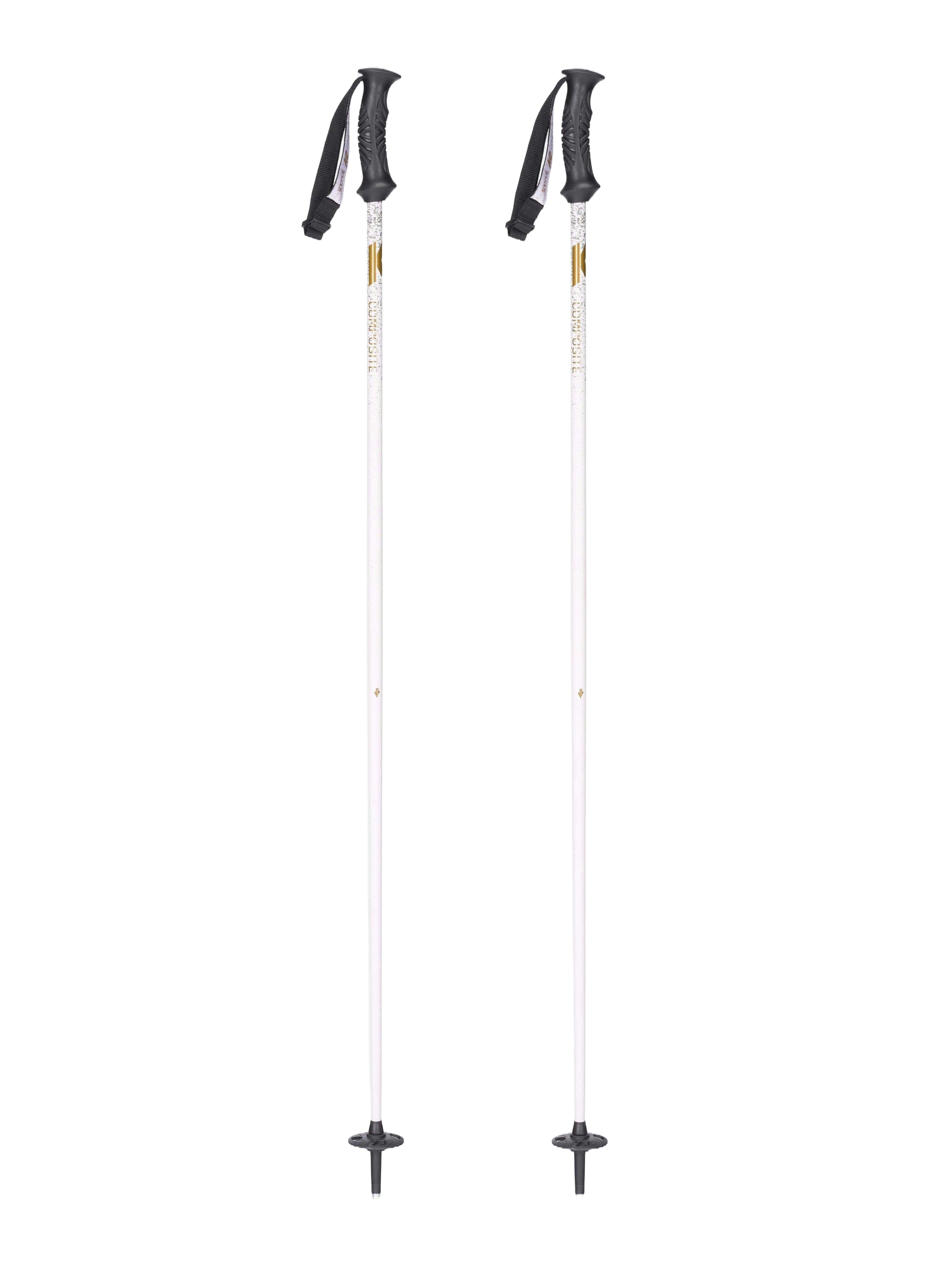 Women's Style Composite Ski Poles - White