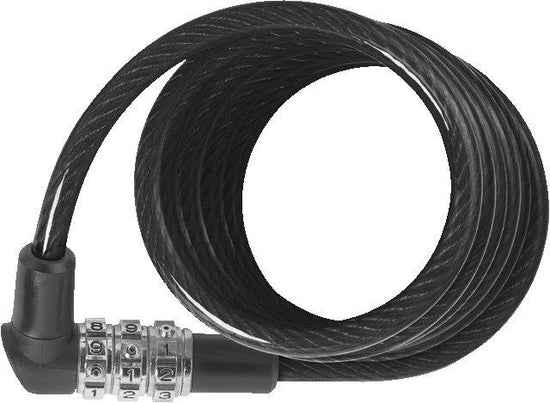 3506C Coil Cable Combi Bike Lock - Black