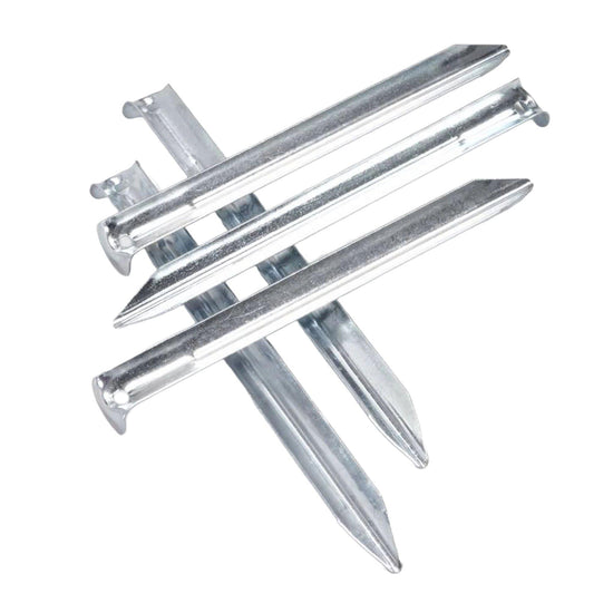 V Shaped Steel Tent Pegs - 5 Pack