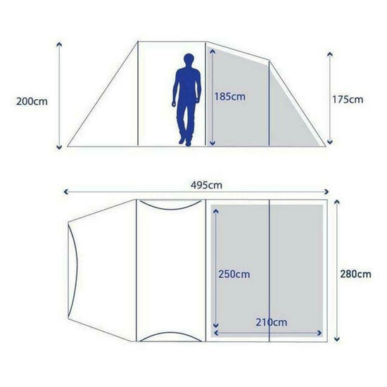 Air 4.1 Nightfall 4-Person Tent - Blue