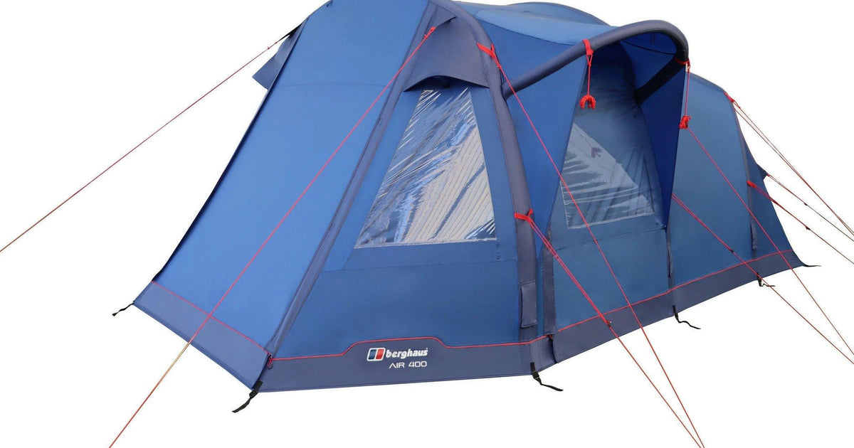 berghaus blow up tent Berghaus Air 400 Nightfall 4-Person Tent - Blue