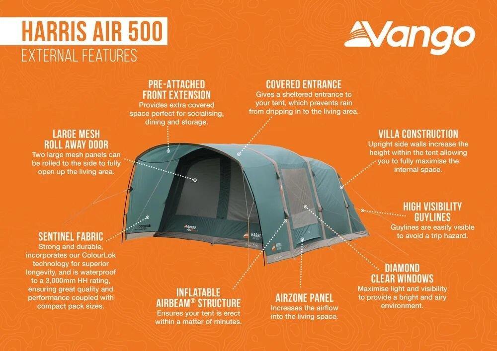 Harris Air 500 5-Person Tent - Green