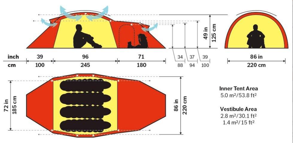 Saitaris | Four Person Tent