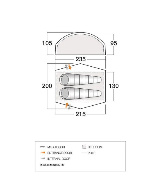 Nexus UL 2 2-person Tent - Green