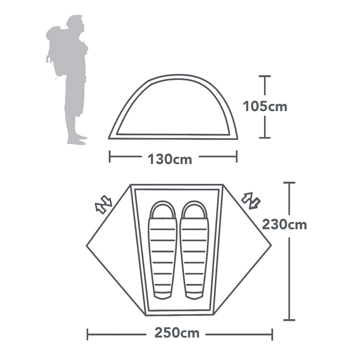 Pantha II Ultralite 2-Person Tent - Grey