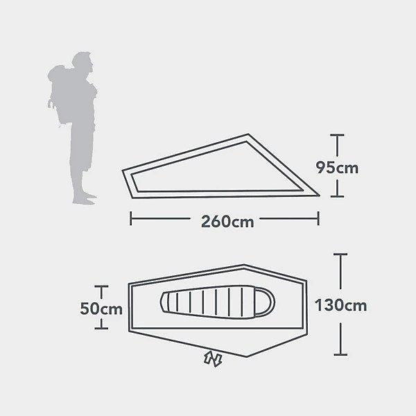 Phoxx I Ultralite 1-Person Tent - Grey