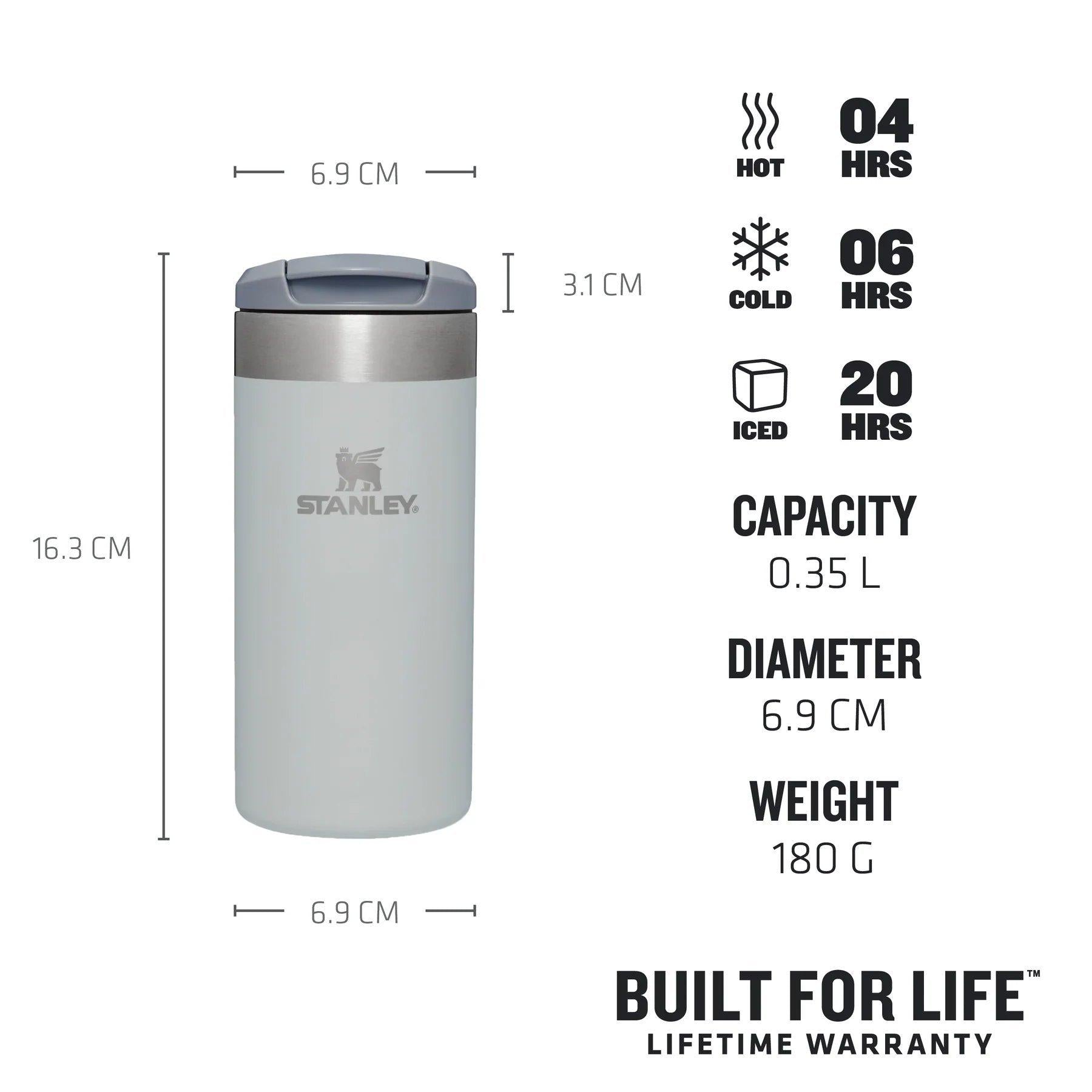 Aerolight Transit Mug 0.35L - Fog Metalic