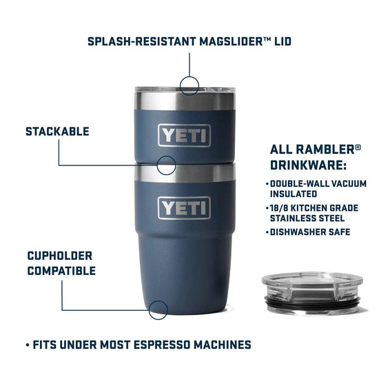 Rambler 8oz Stackable Cup - Bright Pink