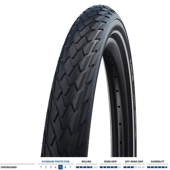 Marathon Reflective 20x1.75 Tyre - Black