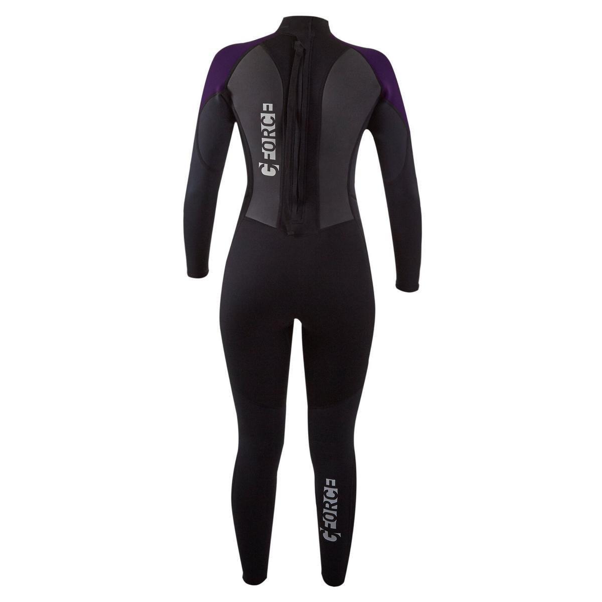 Women's GForce 3mm Wetsuit - Black/Mulberry