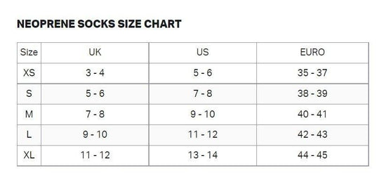 Neoprene Heat Tech Swim Socks - Black