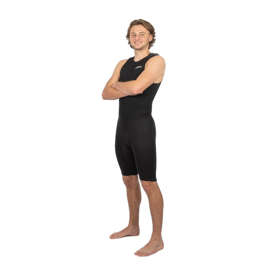 Men's Response 3/2mm Flatlock ShortJohn Wetsuit - Black