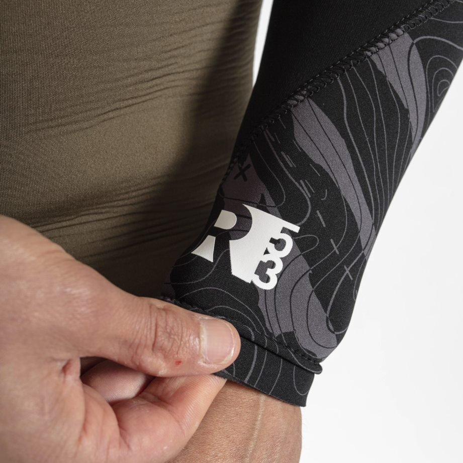 Men's Response 5/3mm Blind Stitched Steamer - Green/Black