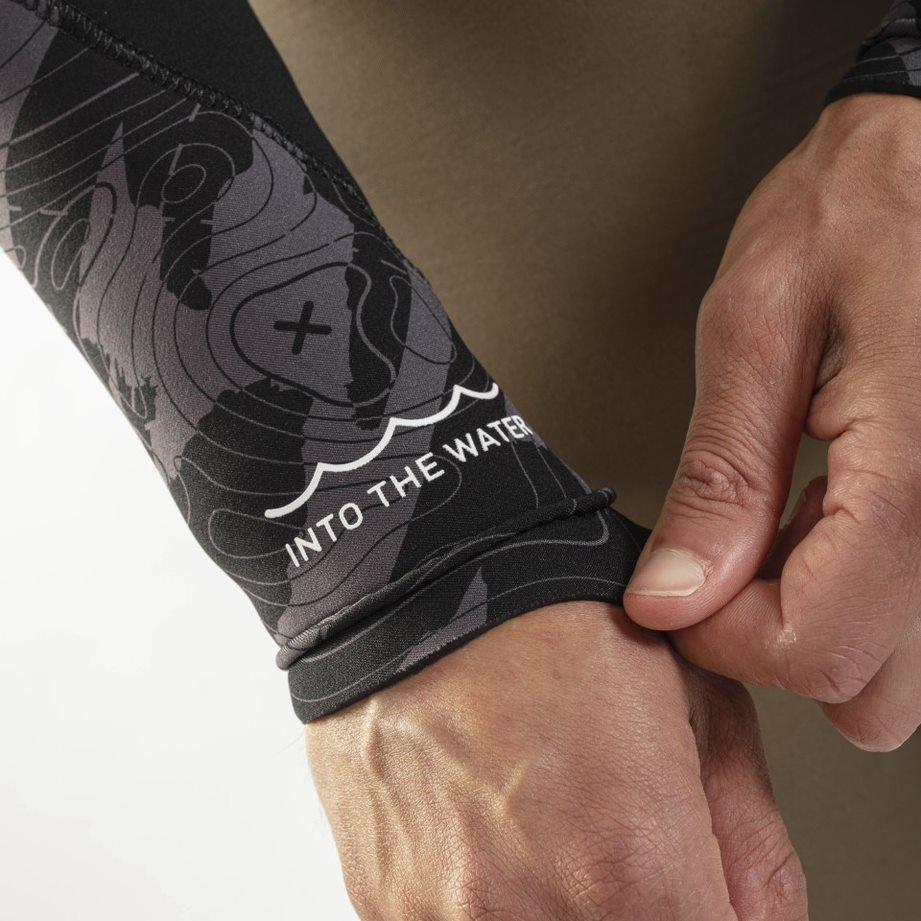 Men's Response 5/3mm Blind Stitched Steamer - Green/Black